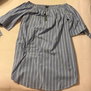 Paris Sunday off the shoulder dress